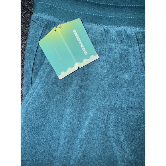NWT Sea-Doo Women's French Terry Shorts Size Xl Teal Ultra Soft NEW - Picture 4 of 6